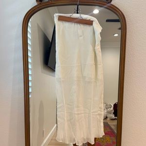 J crew sheer white skirt